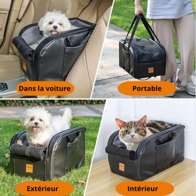 Siège-auto-chien-multi-utilisations